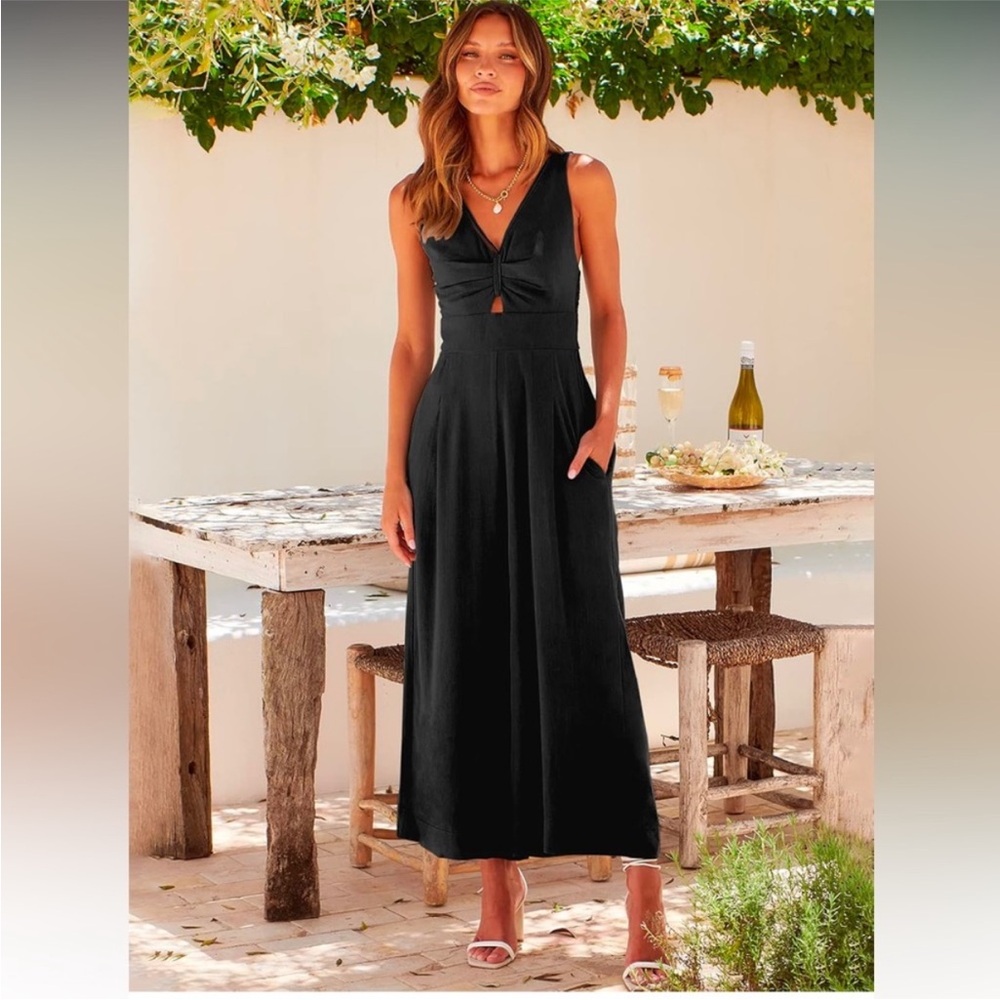 Black Cutout Jumpsuit